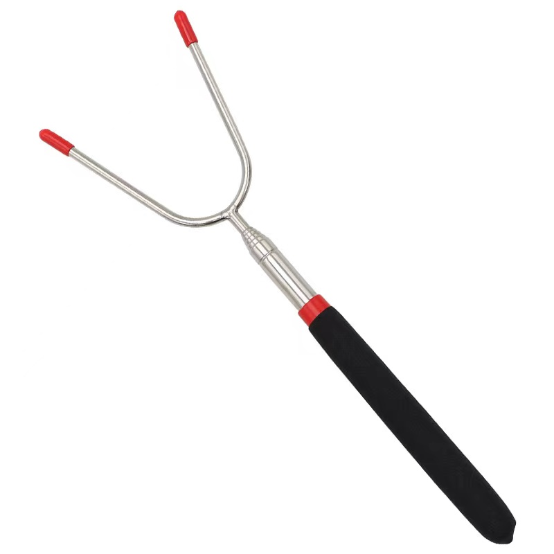 U-shaped PP handle stretch out and draw back BBQ skewers