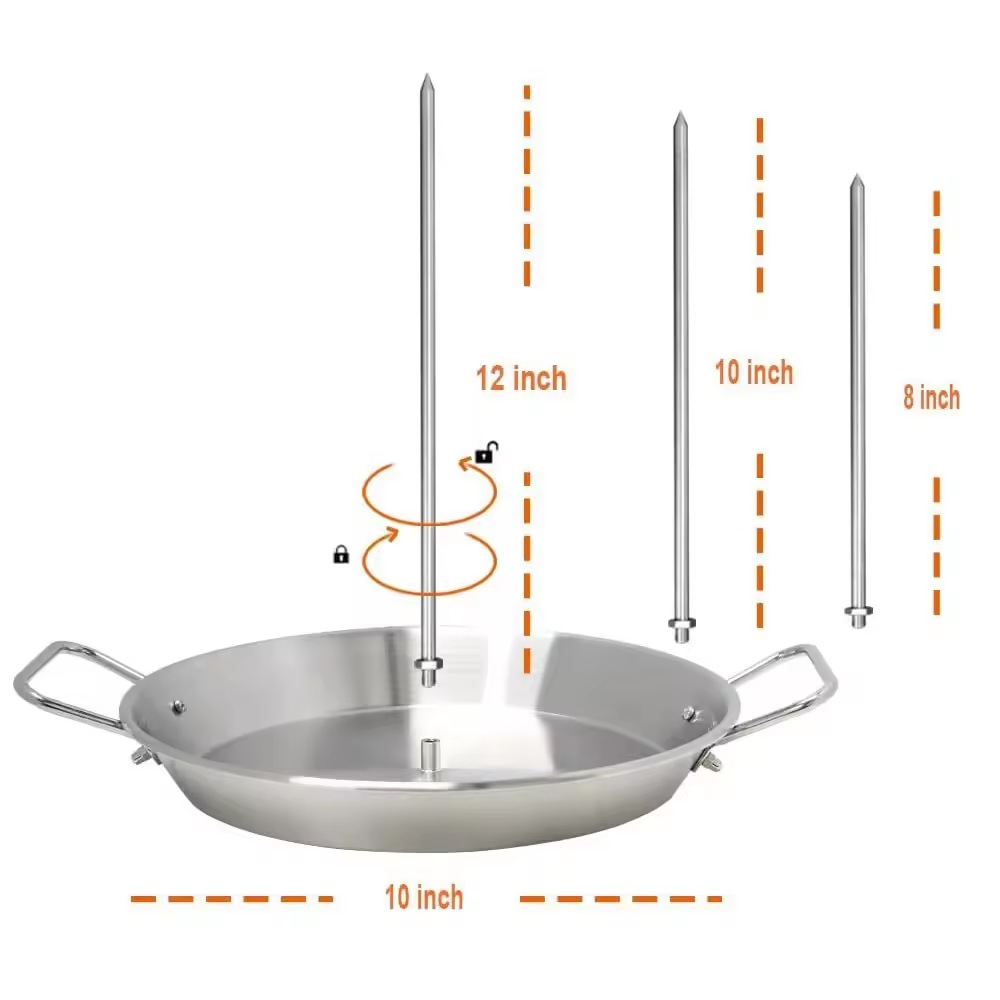 high quality Vertical roasting pan with skewers