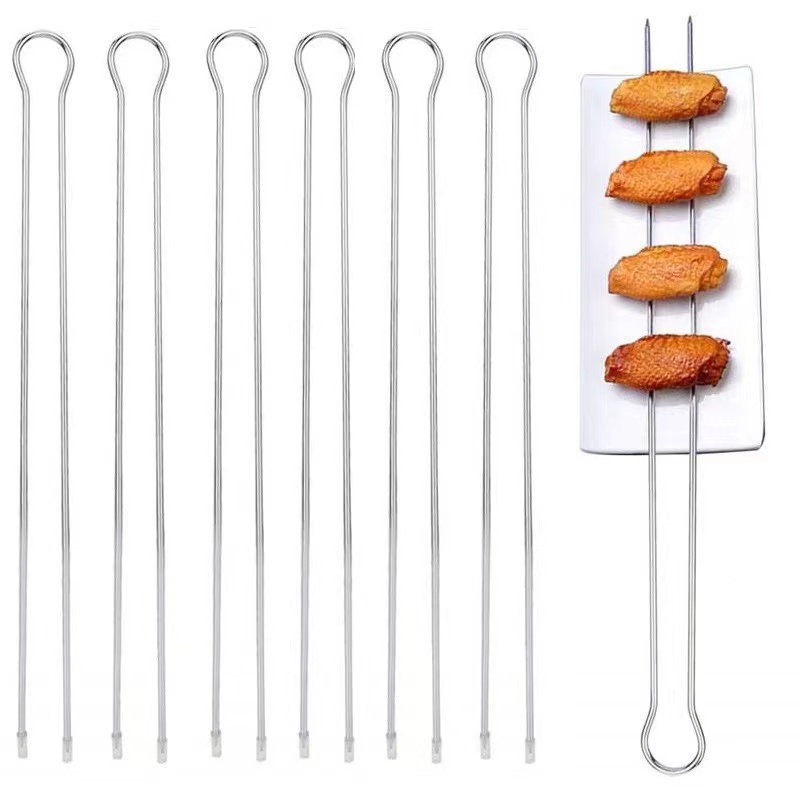 U-shaped stainless steel BBQ skewers