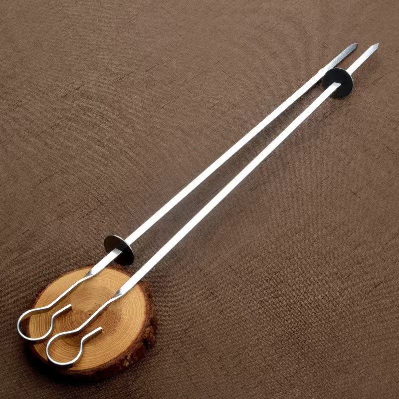 stainless steel BBQ skewers with clip type